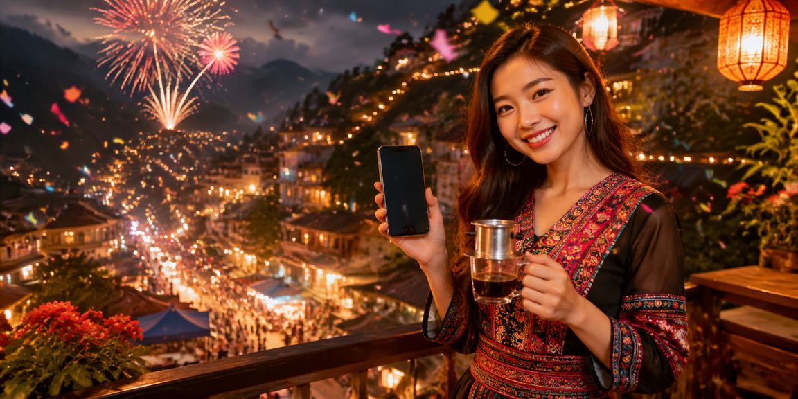 Cà phê Sa Pa minh họa kiểm tra thanh toán VND trên điện thoại